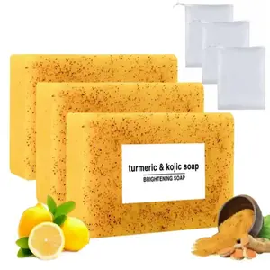 Lemon Turmeric Kojic Soap Fragrance - Curcuma Soap, Jabon De Curcuma, Honey Lemon Turmeric Soap For Face And Body