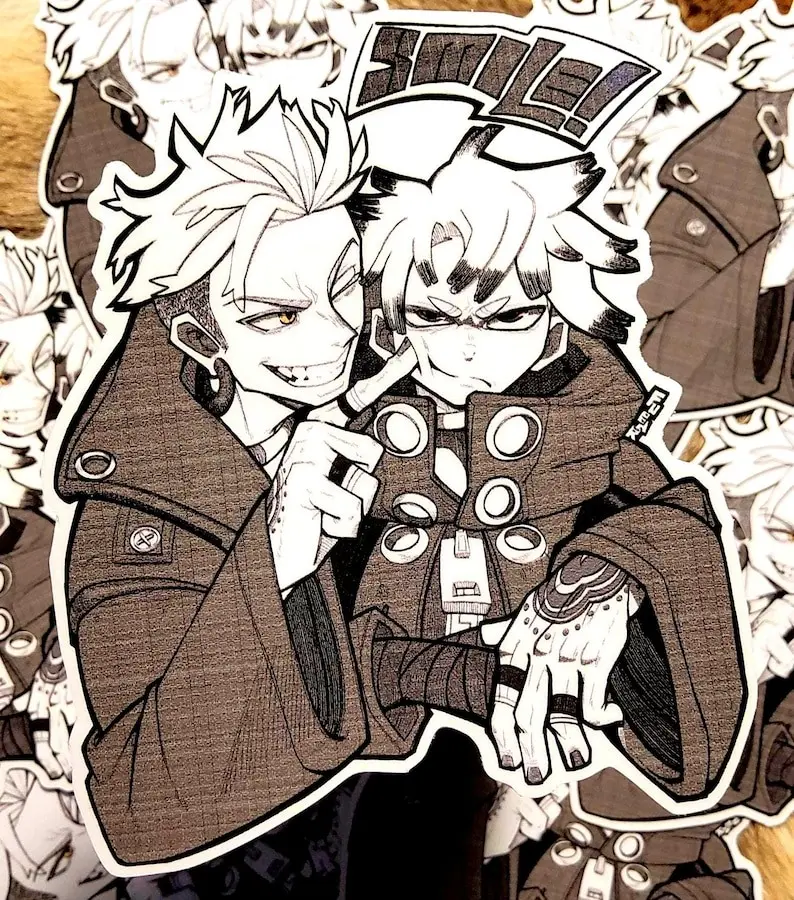 Enjin & Rudo SMILE Sticker - TikTok Shop