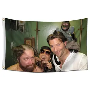 Tapestry  Movie The Hangover Tapestry 3x5 Feet Aesthetic Wall Decor Art Poster Banners Hanging Print Funny Meme Tapestry Bedroom Decoration Party Backdrops College Dorm