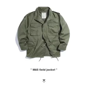 Kyn Apparel  Field Jacket, Men's Military Jacket, Retro Multi Pocket Collar Zipper Jacket,
