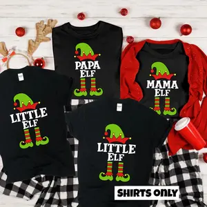 Christmas Elf Family T-shirt, Family Matching Shirt, Matching Christmas Tee, Family Elf Shirt