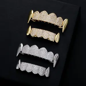 New best-selling trend fangs and zircon braces Hip-hop features Joker rap braces personalized braces cool braces