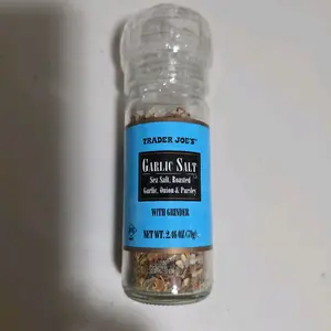 Trader Joe's Garlic Salt with Grinder, 2-Pack