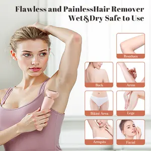 Bikini Trimmer for Women 3 in 1 Body Shaver | No Nick Replaceable Dual Heads | Rechargeable Electric Razors for Pubic Hair with LCD Display | Women's Bikini Area, Face, Legs & Underarms Trimmer