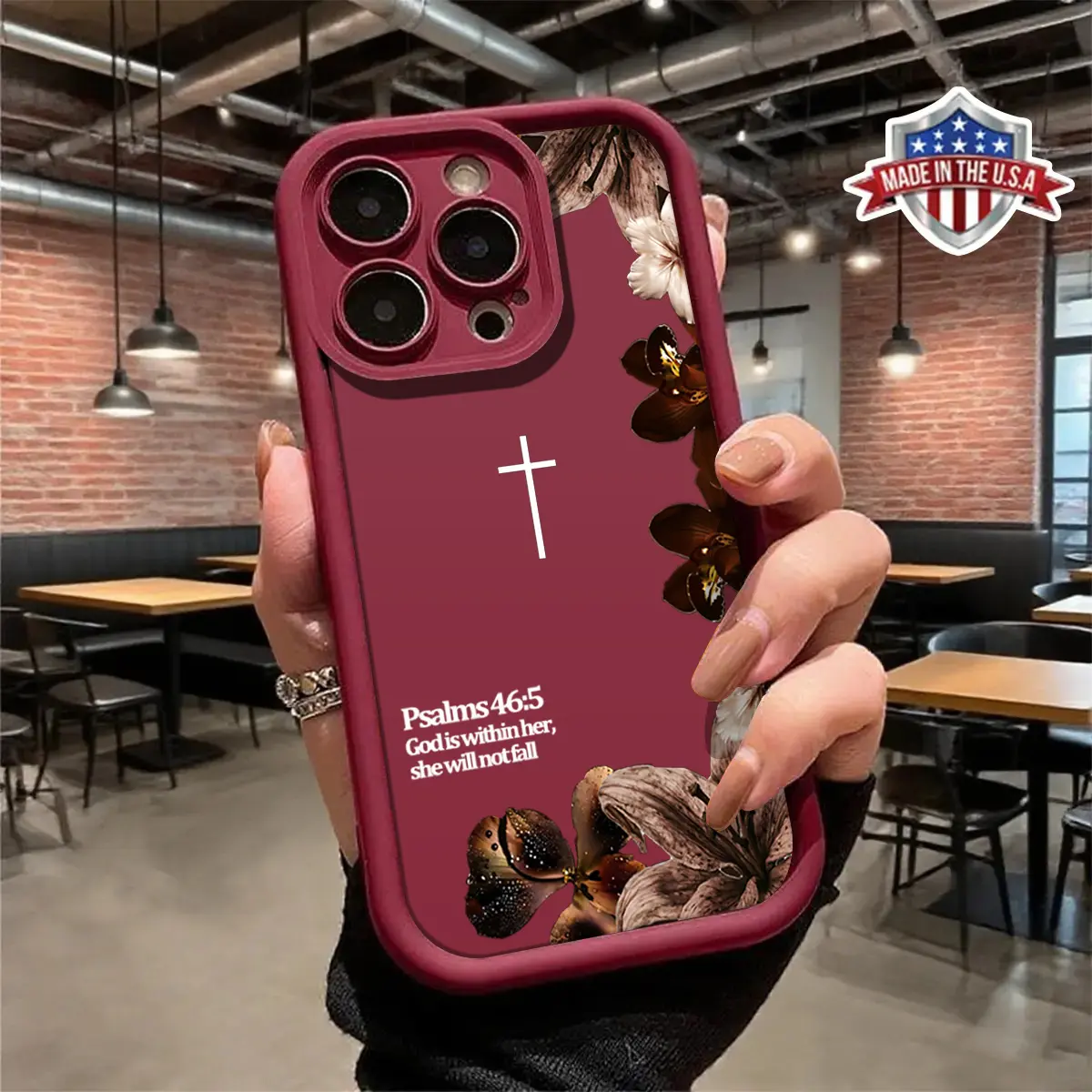 Vintage Floral Bible Verse Cross Pattern Phone Case for iPhone Samsung 17 16 15 14 Pro Max 13 12 11 XR XS Plus Air Galaxy S25 S24 S23 S22 Slim Shockproof anti-drop protection TPU cases Cover anxiety