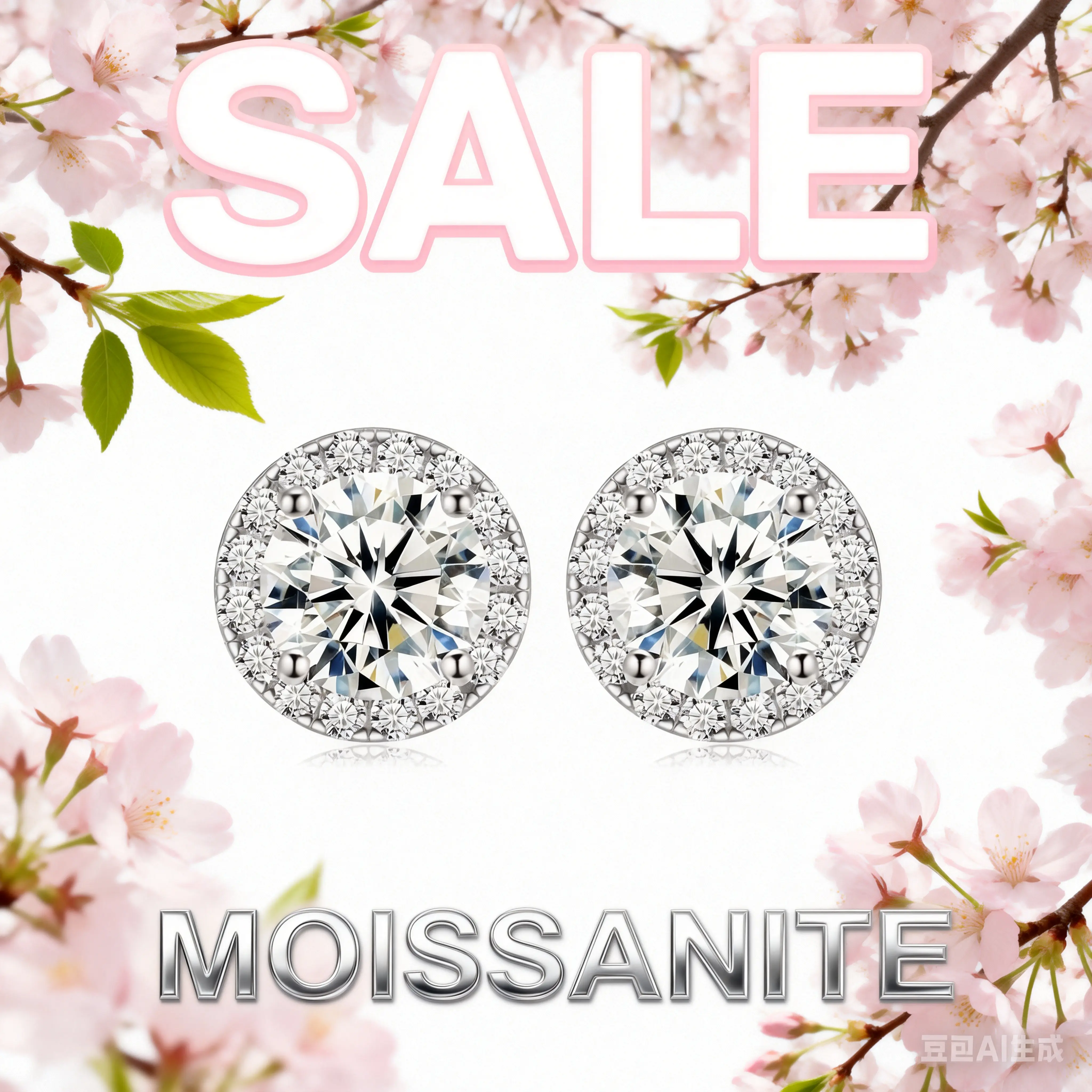 T076 Valentine’s Must-Have: Affordable S925 Moissanite Studs