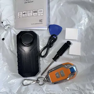 Waterproof Bike Alarm with Remote Wireless, 110dB Anti Theft Motorcycle Scooter Bicycle Security Alarm, Bicycle Vehicle Protection Alarm System