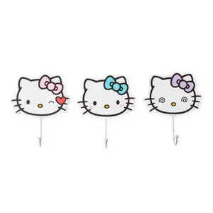 Sanrio Hello Kitty "Pretty Bows" Die-Cut Wall Hooks Coat Hanger Sanrio Hello Kitty "Pretty Bows" Die-Cut Wall Hooks Coat Hanger