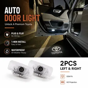 2PCS LED Door Welcome Light Compatible with Toyota, HD Projection, Plug & Play, No Drilling, No Wiring