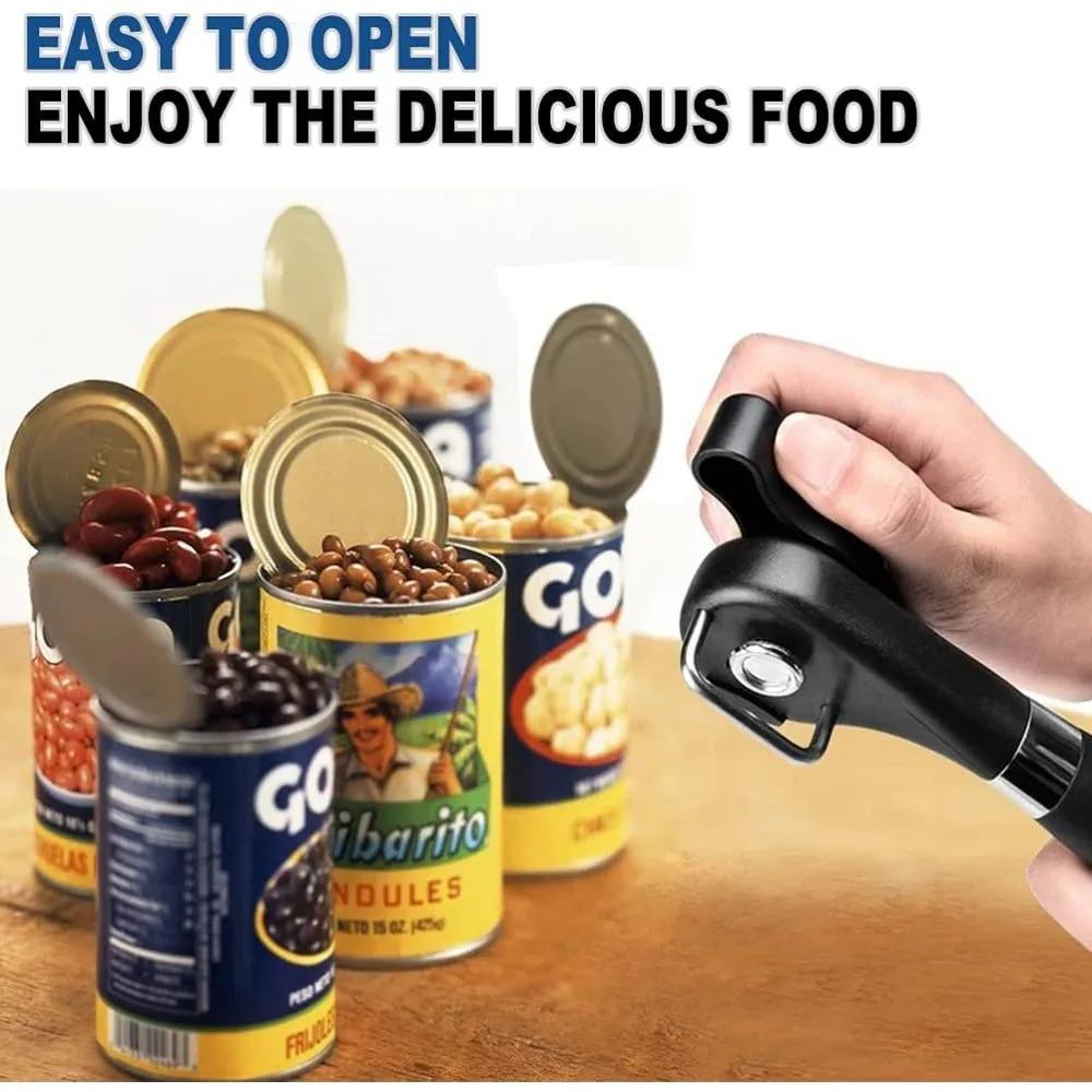 Smooth Edge Can Opener - Manual Handheld Tool with Easy Turn Knob, Stainless Steel for Safe Opening in Kitchen & Restaurant Smooth Edge Can Opener - Manual Handheld Tool with Easy Turn Knob, Stainless Steel for Safe Opening in Kitchen & Restaurant