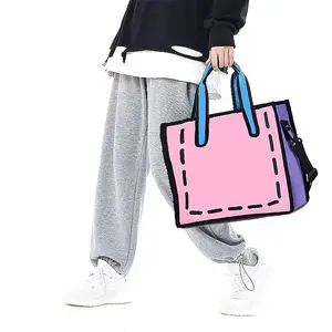 Women's Anime Large Capacity Handbag, 3D Anime Character Pattern, Travel Daily Use, Waterproof Cartoon Tote Bag, Gift for Anime Fans