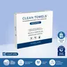 Clean Skin Club Clean Towels XL®, Travel Pack 100% USDA Biobased Disposable Face Towel, Eczema Association Accepted,Dry Wipes, TSA-Approved Travel Essential,1 Pack, 10 Ct Total