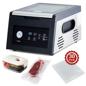 Garvee 11.5" Heavy-Duty Chamber Vacuum Sealer Machine, High-Performance Food Vacuum Sealer with Marinades Function, Ideal for Home and Commercial Food Preservation, Professional Meat Saver Vacuum Sealer