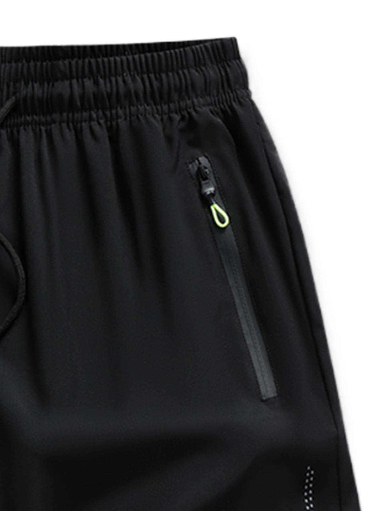 5 Pack Boys Quick Dry Athletic Shorts, Youth Summer Sports Shorts with Zipper Pockets, Loose Casual Running Shorts for Kids