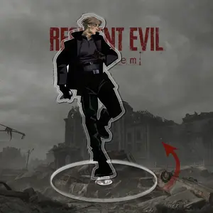Leon Resident evil acrylic spinning standing, Leon standee, resident evil merch