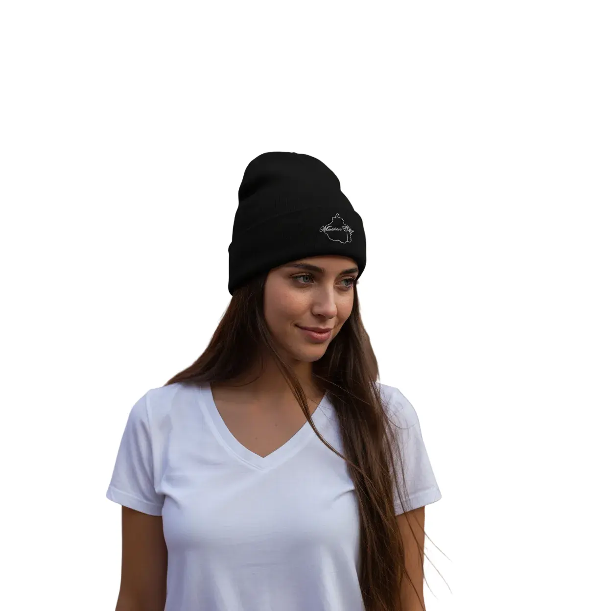 Mexico Embroidered Beanie Hats, One Size, Black