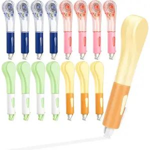 19.69ft Correction Tape Pens, Dry Instantly Correction Tape, Smooth Application, Stretch Resistant, Easy to Use Pen Style Applicator for School Office Supplies