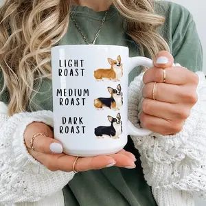 Corgi Lover Gift Morning Coffee Mug, Dog Kitchen Decor, Pet Parent Gift Cute Coffee Cup Ceramic, Animal Lover Gift, Unique Gifts, Gift for Birthdays, Animal Lover, Funny Mug,Animal Lover Gift, tea birthday cup