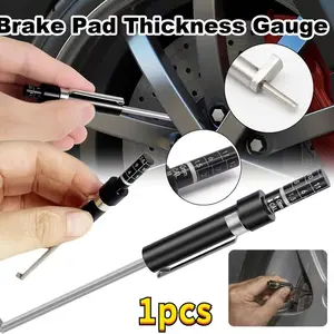 Car Brake Pad Inspection Tool, Tire Tread Depth Gauge, Thick Ruler for Brake Pads, Automotive Measurement Instrument, Essential Car Maintenance Kit, Versatile Tools