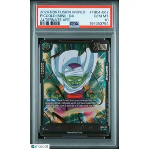 2024 DBS FUSION WORLD ULTRA LIMIT #FB04-067 PICCOLO MINI DA ALTERNATE ART PSA 10