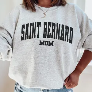 Saint Bernard Dog Mom Sweatshirt Dog Lover Gift Dog Lover Shirt Bernard Unisex Crewneck T-Shirt Sweatshirt Hoodie