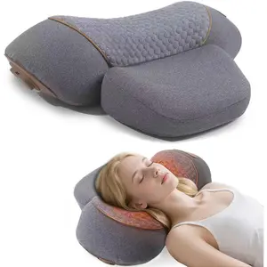 Neck Massager Pillow with Heat - Deep Tissue Massage for Neck & Shoulder Pain Relief, Hump Corrector, Massaging Pillow for Home, Car, Office