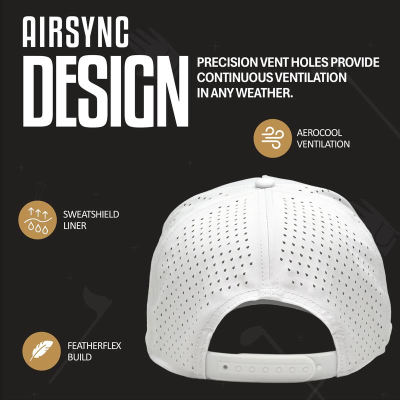 Curves and Clubs Whiteout American Flag Rope Hat - Classic Rope Accent, Breathable Mesh Back, Adjustable Snapback Closure, Versatile Golf Accessory USA Flag Golf Hat