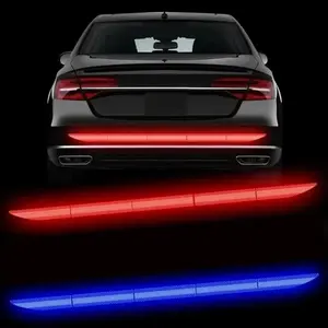 Reflective Stickers for Cars, Rear Bumper Decal Sticker Strong Reflective Strip High Intensity Visibility Decals Night Safety Warning Sign Self Adhesive SUV Truck