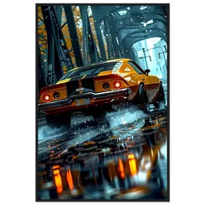 Bumblebee - Shatterproof Plexiglass  Wooden Framed Poster