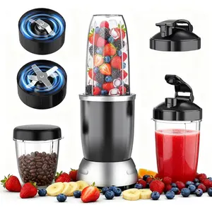 Smoothie Blender, 25000 RPM Portable Blender for Smoothies, Countertop Blenders for Kitchen with 37oz, 32oz, 23oz Personal Blenders Cups, 2 Spout  &1 Resealable Lid for Crushing, Juice, Nuts