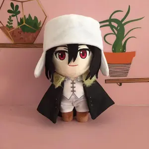 Anime Bungou Stray Dogs Dostoyevsky Plush Doll Toy Osamu Dazai Nakahara Chuya Cute Soft Stuffed Pillow Birthday Gift 20cm