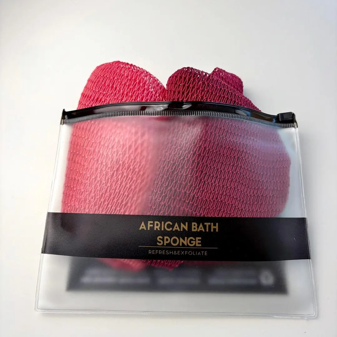 【2PCS】 African Exfoliating Net Bath Sponge