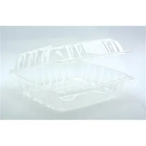 Pactiv YCI821200000 8 in. Hinged Container PP, Clear - Case of 200