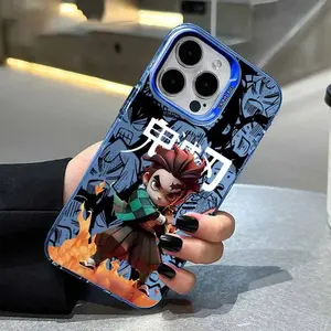 Cartoon D-Demon Slayer Blade For iPhone 17 Air 16 15 14 13 12 11 Pro Max Plus  Cover Funda Colorful Phone Case