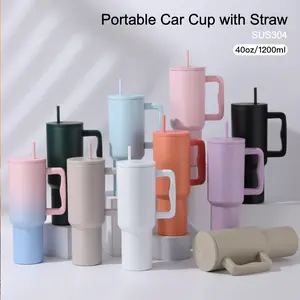 Portable Stainless Steel Insulated Cup 40oz Hydration Tumbler, Reusable Water Bottle, Durable Leak-Proof Design, Perfect for Outdoor Activities