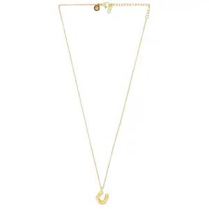 petit moments Horse Shoe Charm Necklace in Gold