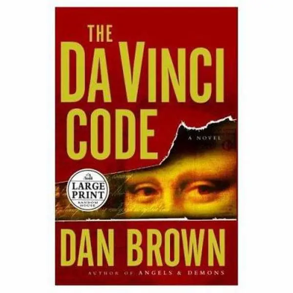 USED Book - The Da Vinci Code (Large Print) by Dan Brown (Hardcover) - english