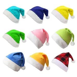 Decorative Christmas Hat Family Party Photo Props Santa Hat Holiday Costume
