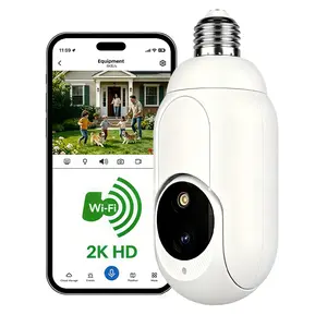 2026 new model, Instavision, 4MP Smart AI Light Bulb Security Camera,Easy Installation, with 911 Alarm ,Monitoring Full Color Night Vision  Motion Detection Two-Way Audio 2.4G WiFi, US Local Cloud