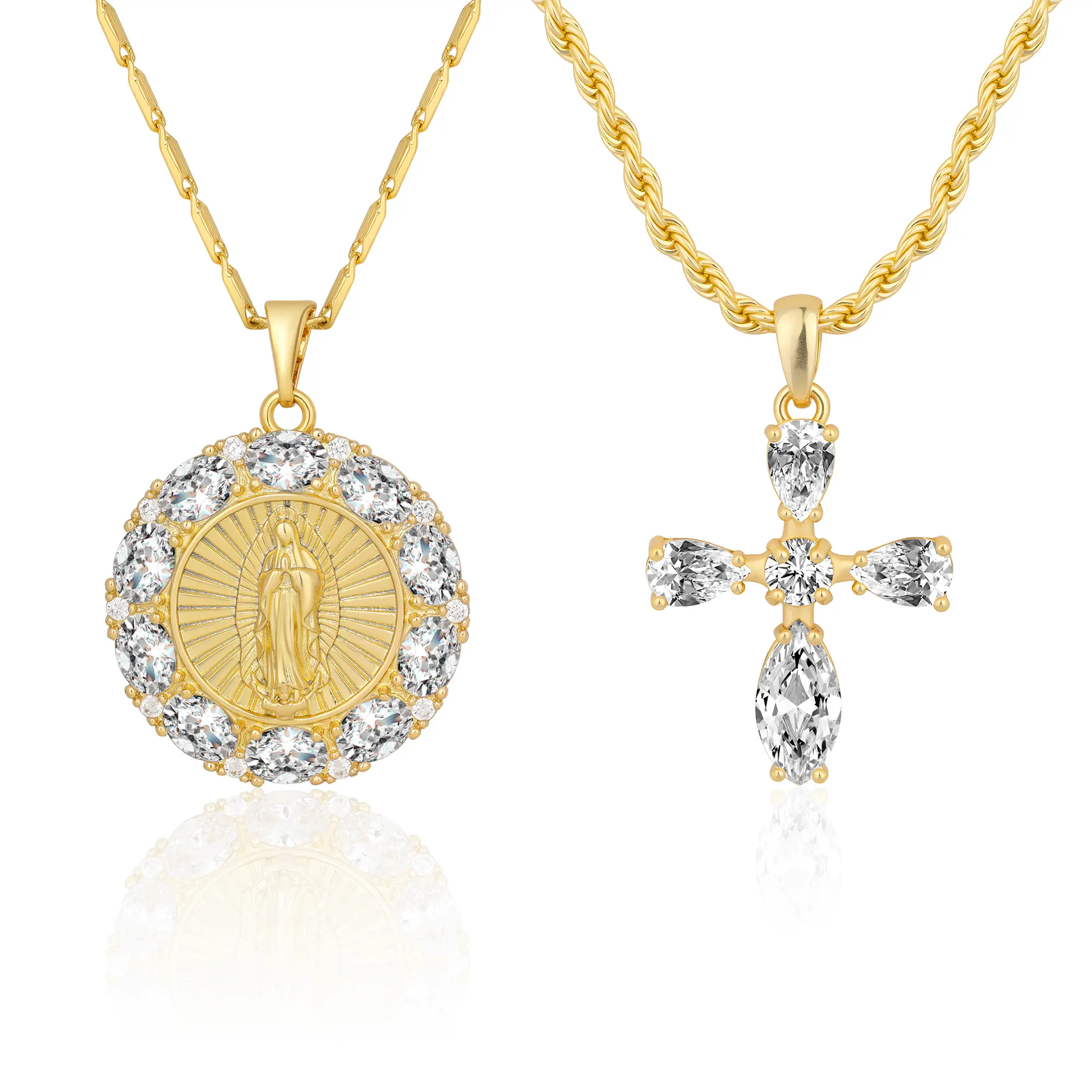 Necklace+Cross Necklace Set