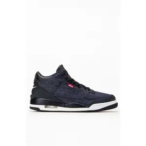 Air Jordan Men's 3 x Levi's Retro Denim Blue Shoes - Multicolor
