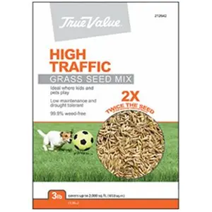 Barenbrug USA 212642 3 lbs True Value High Traffic Grass Seed, Turf Grass Seeds, Seed Blend