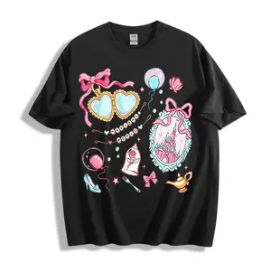 Magic Kingdom Shirts for Girls Bow Shirt Coquette Aesthetic Tshirt Princess Tee Silk Milk Fabric Oversized Holiday Vacation Tops