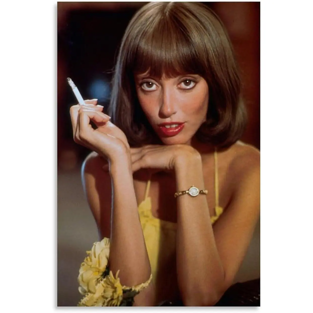 Shelley Duvall Actor Vintage Wall Art Print - Waterproof, Colorful, Unframed Canvas Poster, Customizable, 16x24in(40x60cm) Home Decor for Indoors Living Room, Kitchen