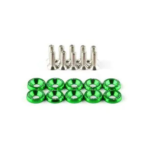 JDM car modification M6 gasket screw reinforcement screw battery car guard plate washer mudguard license plate holder screw