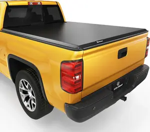 5.8 ft Bed Soft Tri Fold Truck Bed Tonneau Cover Compatible with 2007-2013 Chevy Silverado/ GMC Sierra 1500, Fleetside