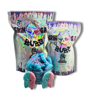 Gringas cotton candy coated bubs confectionary sweet and tangy gummy treats