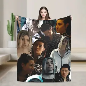 Cute Chishiya Alice In Borderland 3 Soft Warm Blanket  Decorative Graphic Flannel Suitable for beds and sofas can also be given as a gift