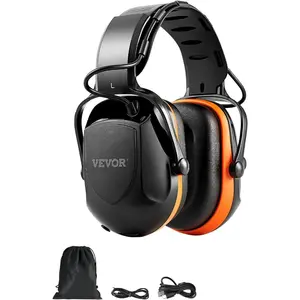 VEVOR Safety Earmuffs, Electronic Ear Muffs with 5.1 Bluetooth Technology Ear Protector, Noise Reduction Headphone NRR23dB, Hearing Protection Earmuffs for Shooting, Manufacturing and Lawn MowingVEVOR Super Brand Day