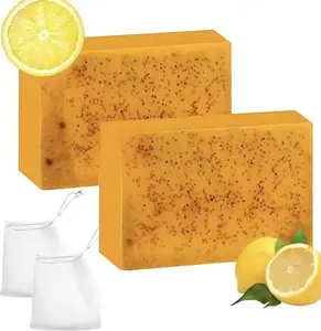 2PCS Turmeric Soap,Deep cleansingSoap,Moisturizing Soap For Face &Body,Body wash & Soap For Women& Men